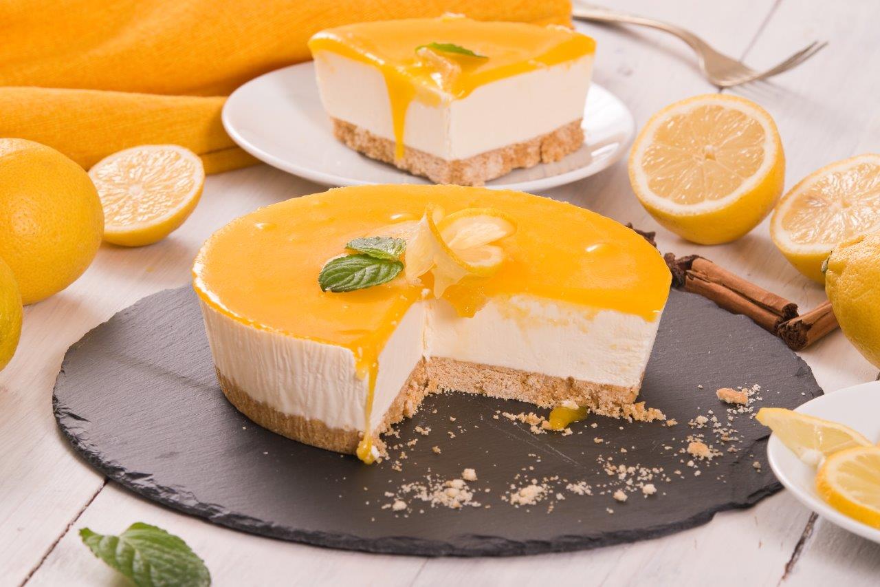 Citronový cheesecake