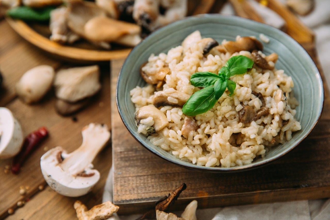 Houbové rizoto (Risotto ai funghi)