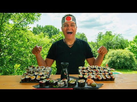 Vegetariánské sushi s grilovanou zeleninou na BBQ  Nejnovější recepty na léto