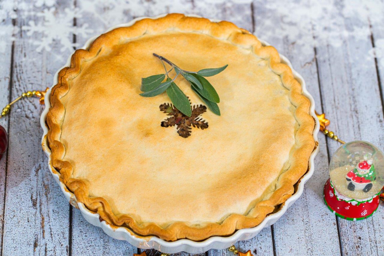 Kanadský vánoční masový koláč Tourtière