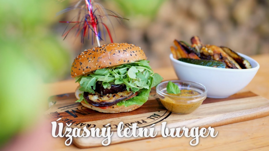 Úžasný letní burger, rychlý, zdravý, není drahý, vegetariánský a výborný